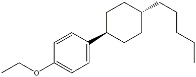 4-(trans-4-pentylcyclohexyl) ethoxybenzene Struktur