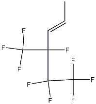 (E)-4,5,5,6,6,6-hexafluoro-4-(trifluoromethyl)hex-2-ene Struktur