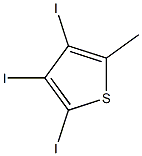 2,3,4-triiodo-5-methylthiophene Struktur