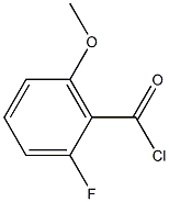 2-Fluoro-6-methoxybenzoyl chlorid Struktur