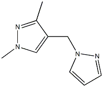 1-(1,3-Dimethyl-1H-pyrazol-4-ylmethyl)-1H-pyrazol- Struktur