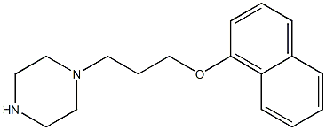 1-(Naphthalen-1-yloxy)-3-piperazin-1-yl-propan Struktur