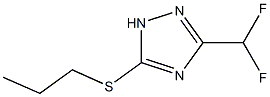 3-Difluoromethyl-5-propylsulfanyl-[1,2,4]triazol- Struktur