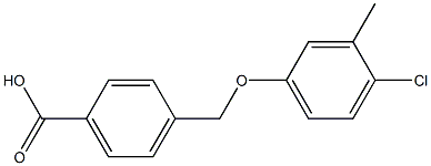 4-(4-Chloro-3-methyl-phenoxymethyl)-benzoic acid Struktur