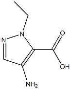 4-Amino-2-ethyl-2H-pyrazole-3-carboxylic acid Struktur