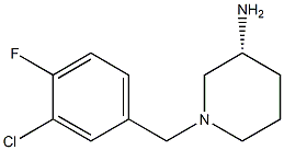 (3R)-1-(3-chloro-4-fluorobenzyl)piperidin-3-amine Struktur