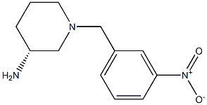 (3R)-1-(3-nitrobenzyl)piperidin-3-amine Struktur