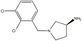 (3S)-1-(2,3-dichlorobenzyl)pyrrolidin-3-amine Struktur