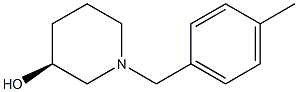 (3S)-1-(4-methylbenzyl)piperidin-3-ol Struktur