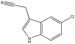 (5-chloro-1H-indol-3-yl)acetonitrile Struktur