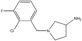 1-(2-chloro-3-fluorobenzyl)pyrrolidin-3-amine Struktur