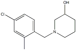 1-(4-chloro-2-methylbenzyl)piperidin-3-ol Struktur