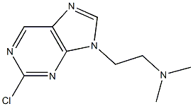 2-(2-chloro-9H-purin-9-yl)-N,N-dimethylethanamine Struktur