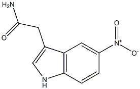 2-(5-nitro-1H-indol-3-yl)acetamide Struktur