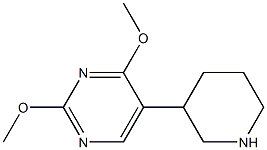 2,4-dimethoxy-5-piperidin-3-ylpyrimidine Struktur