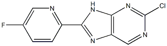 2-chloro-8-(5-fluoropyridin-2-yl)-9H-purine Struktur