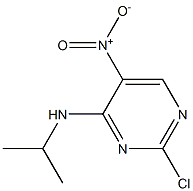 2-chloro-N-(1-methylethyl)-5-nitropyrimidin-4-amine Struktur