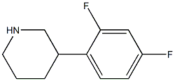 3-(2,4-difluorophenyl)piperidine Struktur