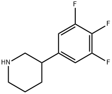 3-(3,4,5-trifluorophenyl)piperidine Struktur