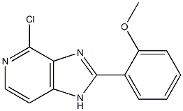 4-chloro-2-(2-methoxyphenyl)-1H-imidazo[4,5-c]pyridine Struktur