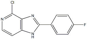 4-chloro-2-(4-fluorophenyl)-1H-imidazo[4,5-c]pyridine Struktur