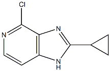 4-chloro-2-cyclopropyl-1H-imidazo[4,5-c]pyridine Struktur