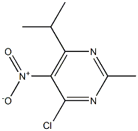 4-chloro-2-methyl-6-(1-methylethyl)-5-nitropyrimidine Struktur