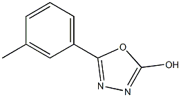 5-(3-methylphenyl)-1,3,4-oxadiazol-2-ol Struktur