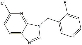 5-chloro-3-(2-fluorobenzyl)-3H-imidazo[4,5-b]pyridine Struktur