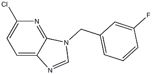 5-chloro-3-(3-fluorobenzyl)-3H-imidazo[4,5-b]pyridine Struktur