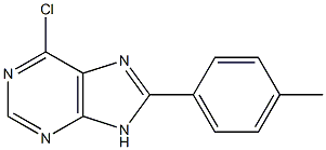 6-chloro-8-(4-methylphenyl)-9H-purine Struktur