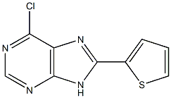 6-chloro-8-thiophen-2-yl-9H-purine Struktur