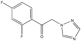 2-(1H-1,2,4-Triazole-1-yl)-2',4'-difluoro
acetophenone Struktur