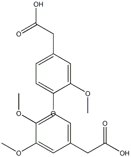 3,4-Dimethoxyphenylacetiacid
Homoveratric acid Struktur