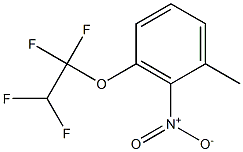 3-(1,1,2,2-TETRAFLUOROETHOXY)-2-NITROTOLUENE Struktur