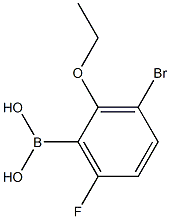 3-Bromo-2-ethoxy -6-fluorophenylboronic acid Struktur