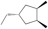 1,cis-2-dimethyl-trans-4-ethylcyclopentane Struktur