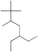 2,2,3-trimethyl-5-ethylheptane Struktur