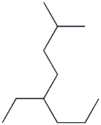 2-methyl-5-ethyloctane Struktur