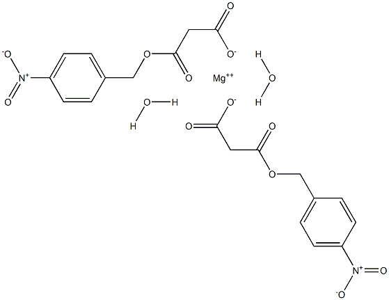 MAGNESIUM BIS(4-NITROBENZYL MALONATE) DIHYDRATE Struktur