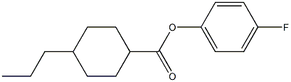 4-FLUOROPHENYL 4-PROPYLCYCLOHEXANECARBOXYLATE Struktur