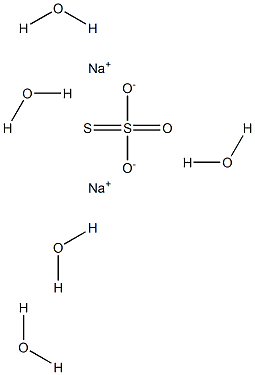 SODIUM THIOSULPHATE PENTAHYDRATE GRADE P Struktur