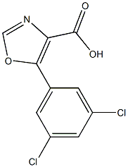 5-(3,5-DICHLOROPHENYL)-1,3-OXAZOLE-4-CARBOXYLIC ACID Struktur