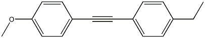 1-METHOXY-4-[(4-ETHYLPHENYL)ETHYNYL]BENZENE Struktur