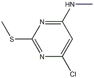 6-CHLORO-N-METHYL-2-(METHYLTHIO)PYRIMIDIN-4-AMINE Struktur