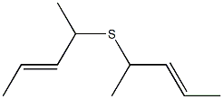 1-methyl-2-butenyl sulfide Struktur