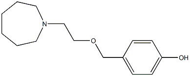 2-(HEXAMETHYLENEIMINO)-ETHOXY-4 -BENZYL ALCOHOL Struktur