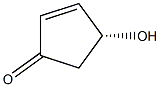 4-(R)-HYDROXY-2-CYCLOPENTENONE Struktur