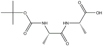 BOC L ALANYL L ALANINE Struktur