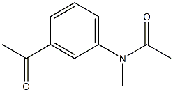 N-(3-ACETYLEPHENYL)-N-METHYL ACETAMIDE Struktur